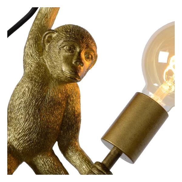 Lucide EXTRAVAGANZA CHIMP - Wandlamp - 1xE27 - Zwart - detail 2